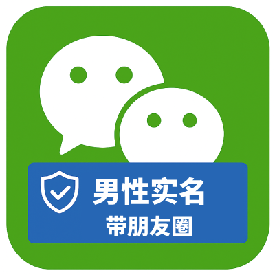 男性实名微信人设号购买｜带账单素材｜自动发货